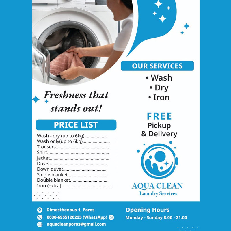 Aqua Clean Laundry Services Poros